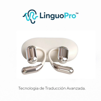 LinguoPro™ AI Translator Earbuds [Traducción Instantánea en 140+ Idiomas]