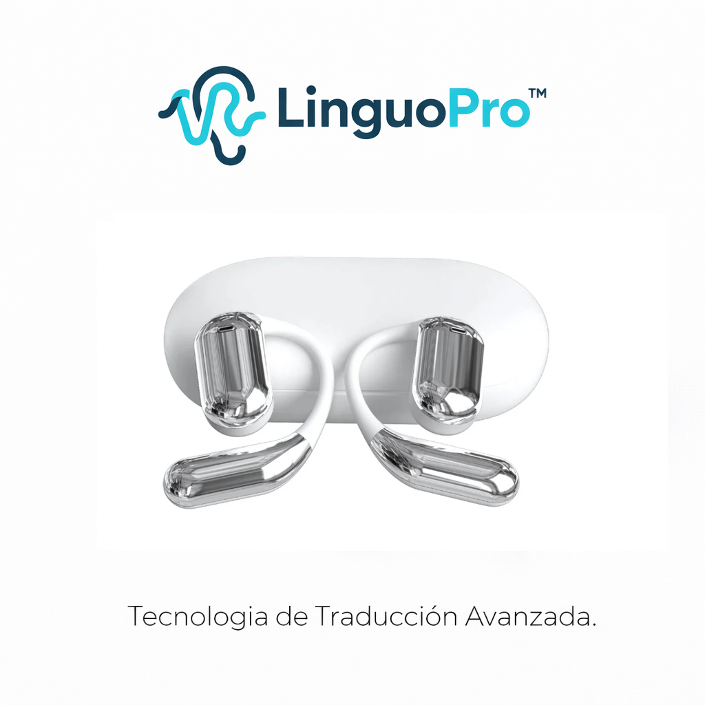 LinguoPro™ AI Translator Earbuds [Traducción Instantánea en 140+ Idiomas]