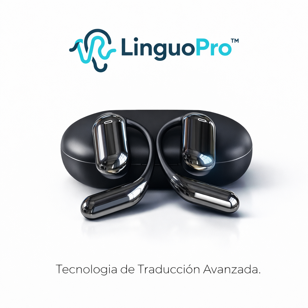 LinguoPro™ AI Translator Earbuds [Traducción Instantánea en 140+ Idiomas]